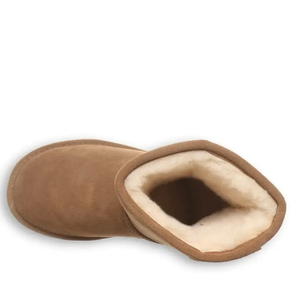 NWT Bearpaw Suede Shorty Boot in Eggplant SZ 8